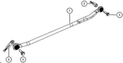 1999 Early Build F250 Adjustable Track Bar Kit 4X4