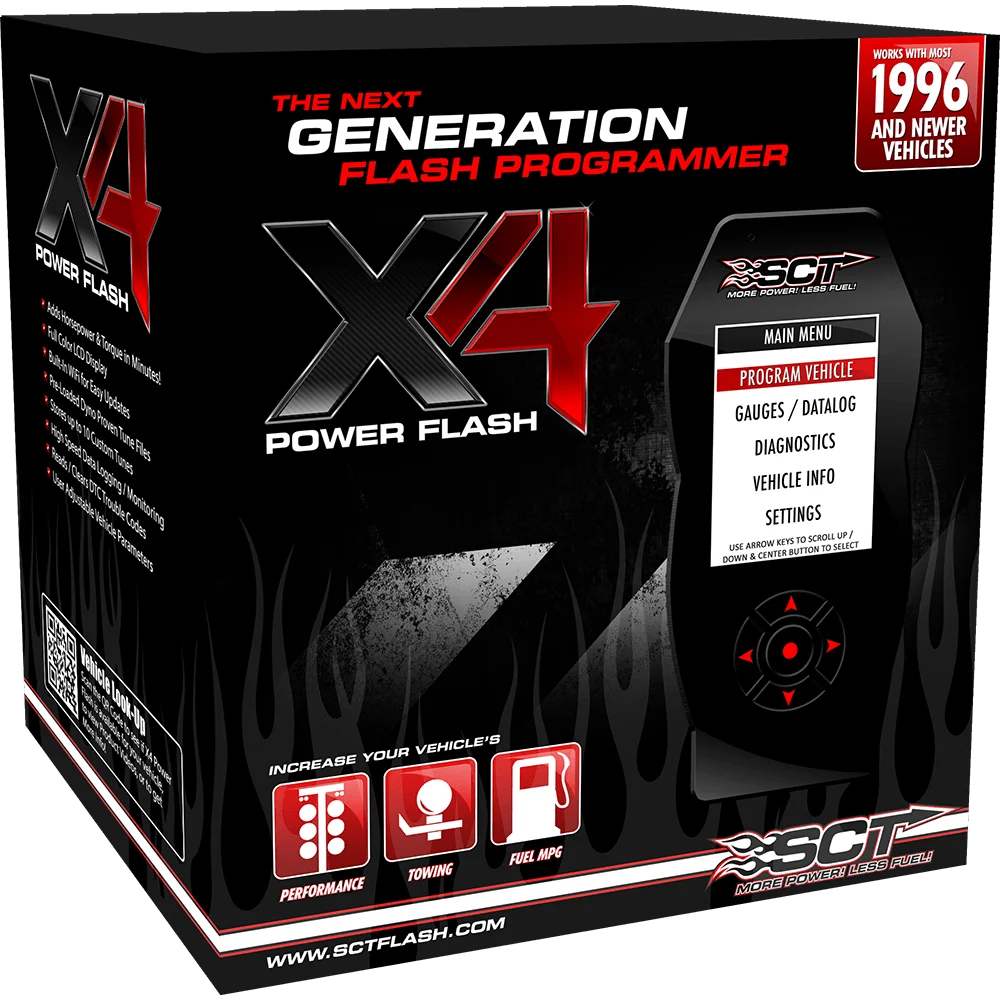 SCT 7015 X4 Power Flash Tuner Programmer for Ford - MAXX-LIFT Suspension & Off-Road